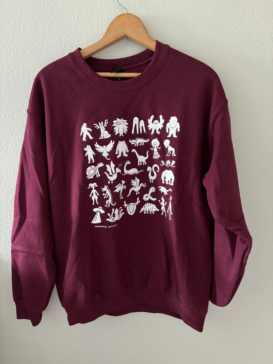 M - Mini monsters Crew neck