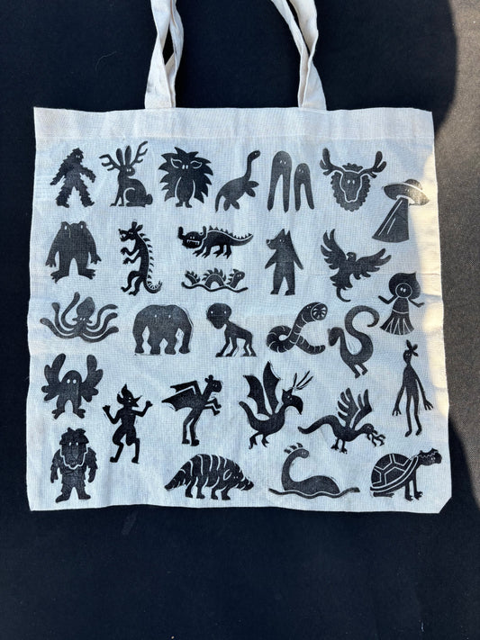 Mini monsters tote bag (cotton)