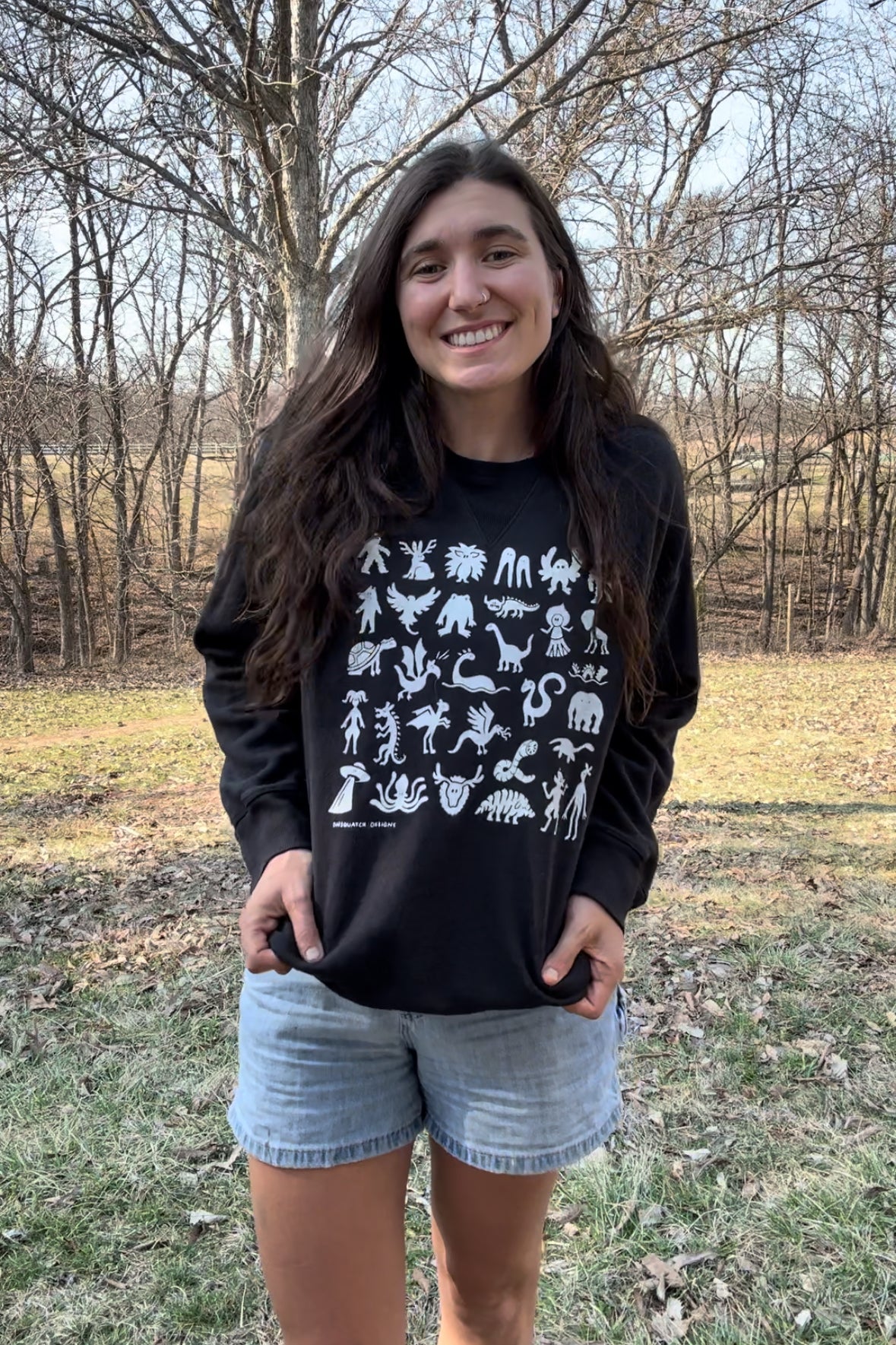 M - Mini monsters Crew neck