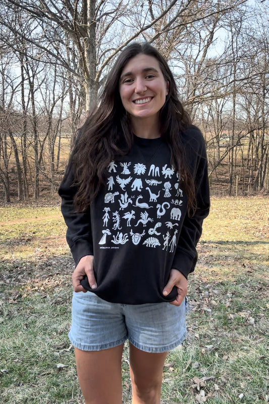 M - Mini monsters Crew neck