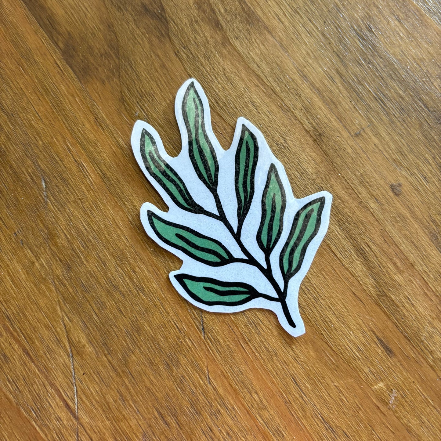 Leaf sticker