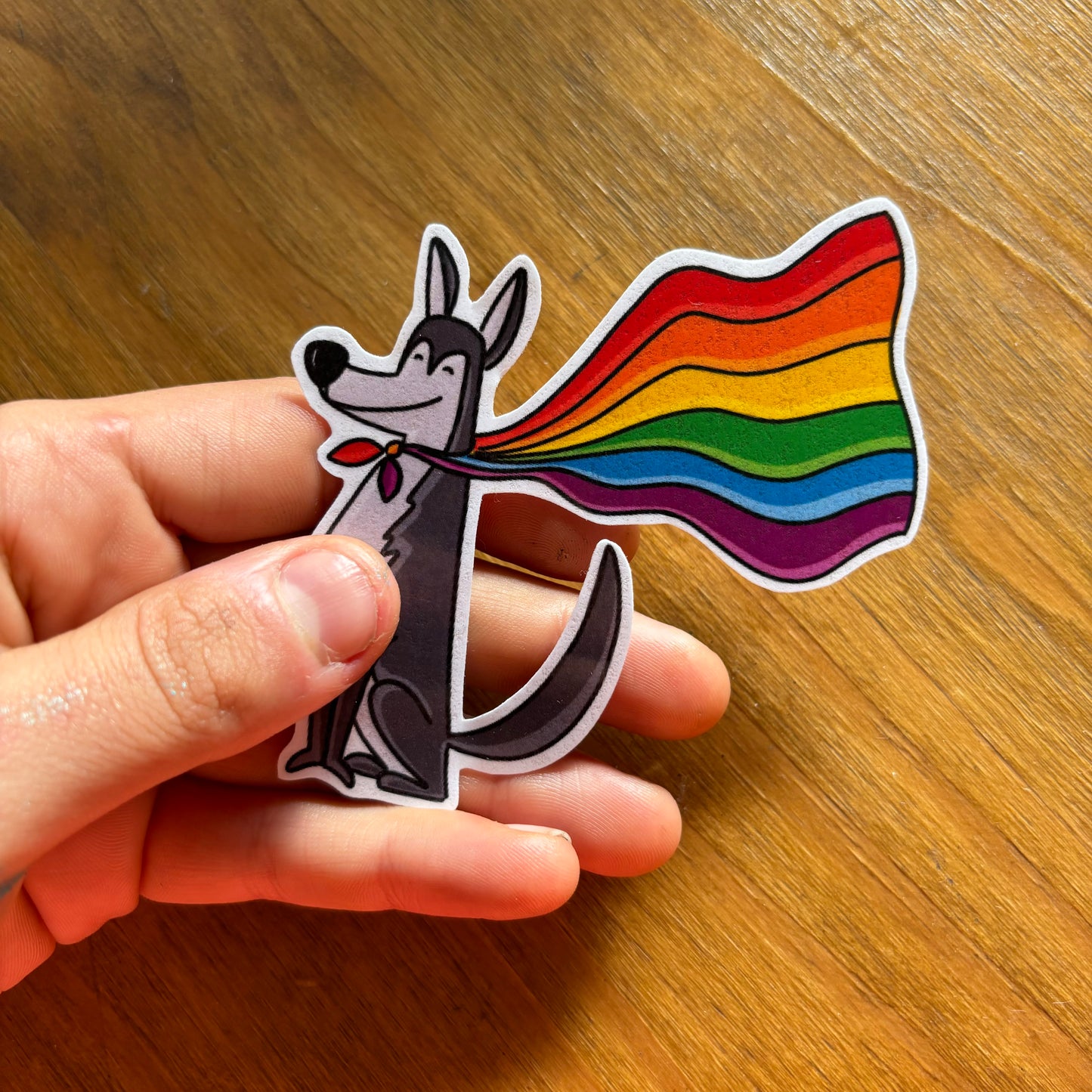 pride dog sticker