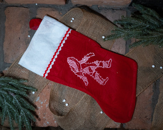Baby squatch stocking  (left)